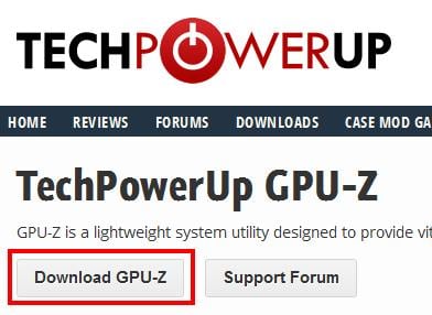 Кнопка загрузки утилиты GPU-Z
