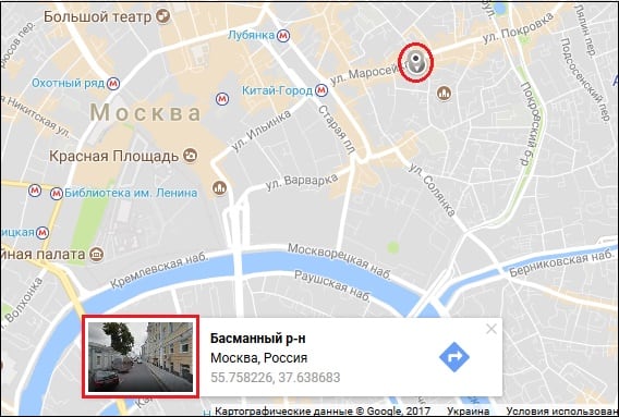 Карта Гугл Мапс