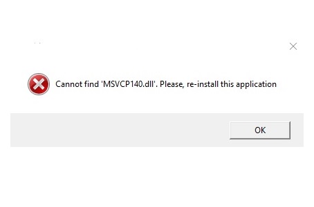 Ошибка Cannot find MSVCP140.dll