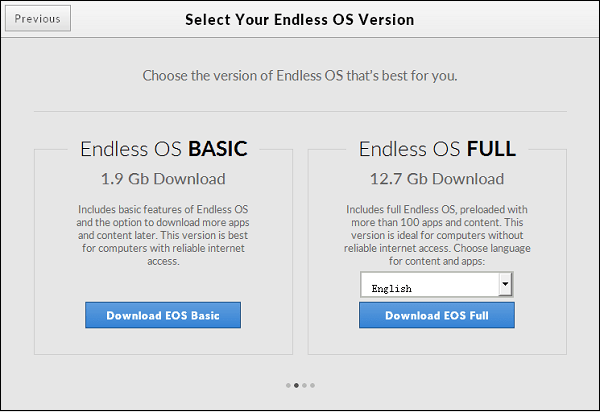 Версии Endless OS