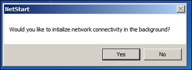 Сообщение Would you like to initialize network