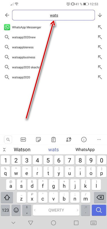 Поиск WatsApp