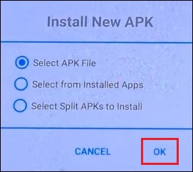 Установка APK-файла