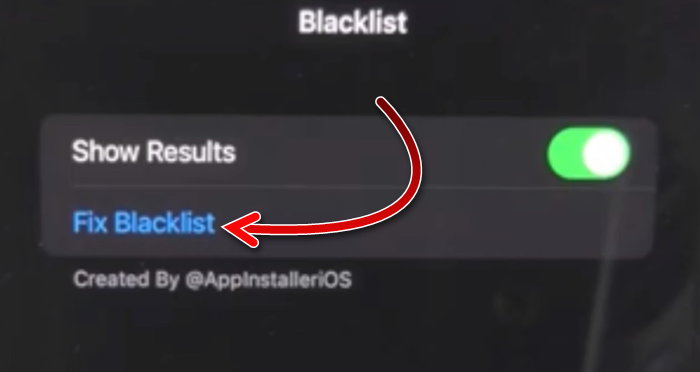 Fix Blacklist