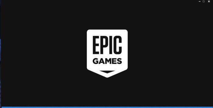 Экран запуска лаунчера Epic Games