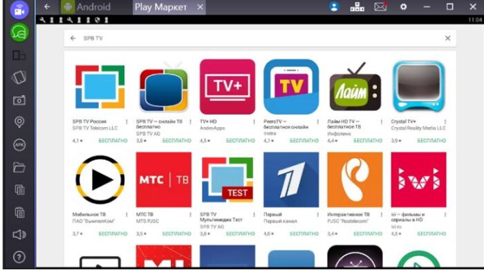 Play Market в телевизоре на основе Android TV