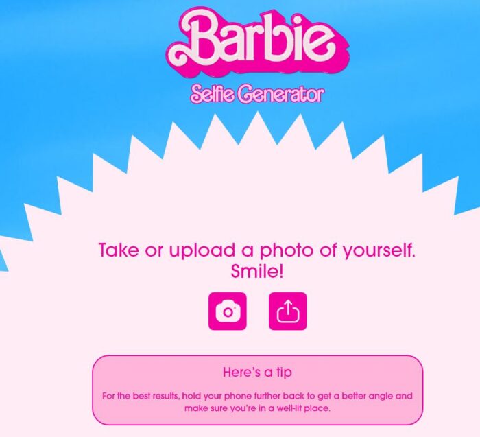 Выбор фото для создания постера в стиле Барби 